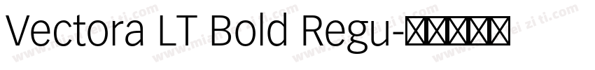 Vectora LT Bold Regu字体转换